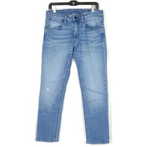 BONOBOS Medium Wash Stretch Tapered Leg Denim Jeans Men's 32 X 30